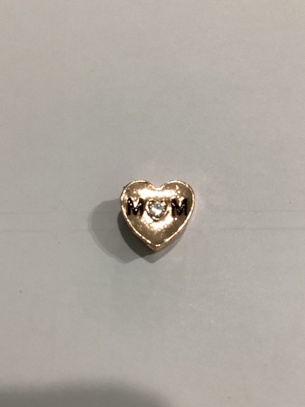 Gold‎ Heart 'MOM' Charm Pendant